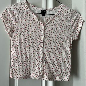 floral small baby tee